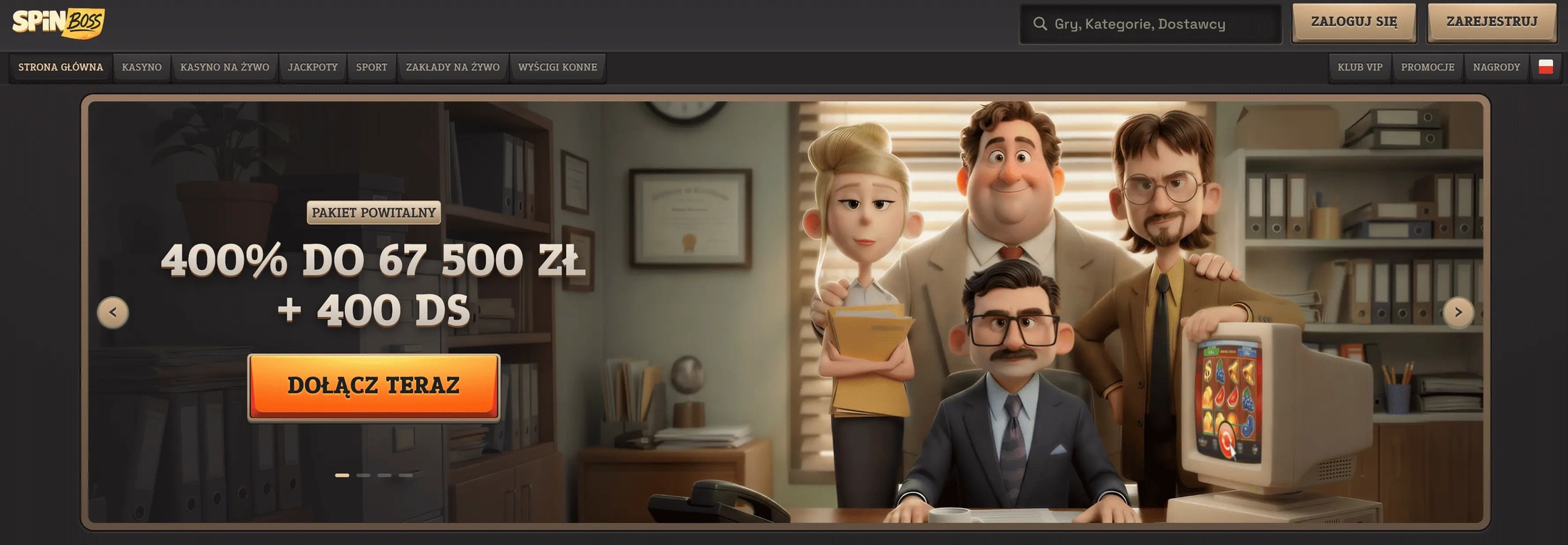 SpinBoss Casino — campanha visual da marca